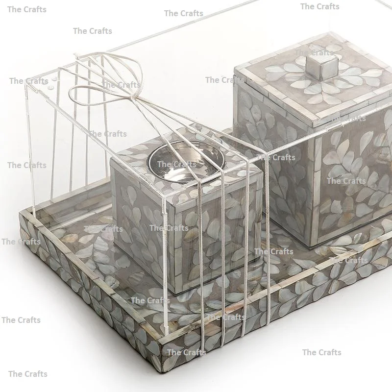 Wooden And Mop Work Incense Burner And Sweet Box With Acrylic Cover For Wedding Home And Hotel Use Mabkhar