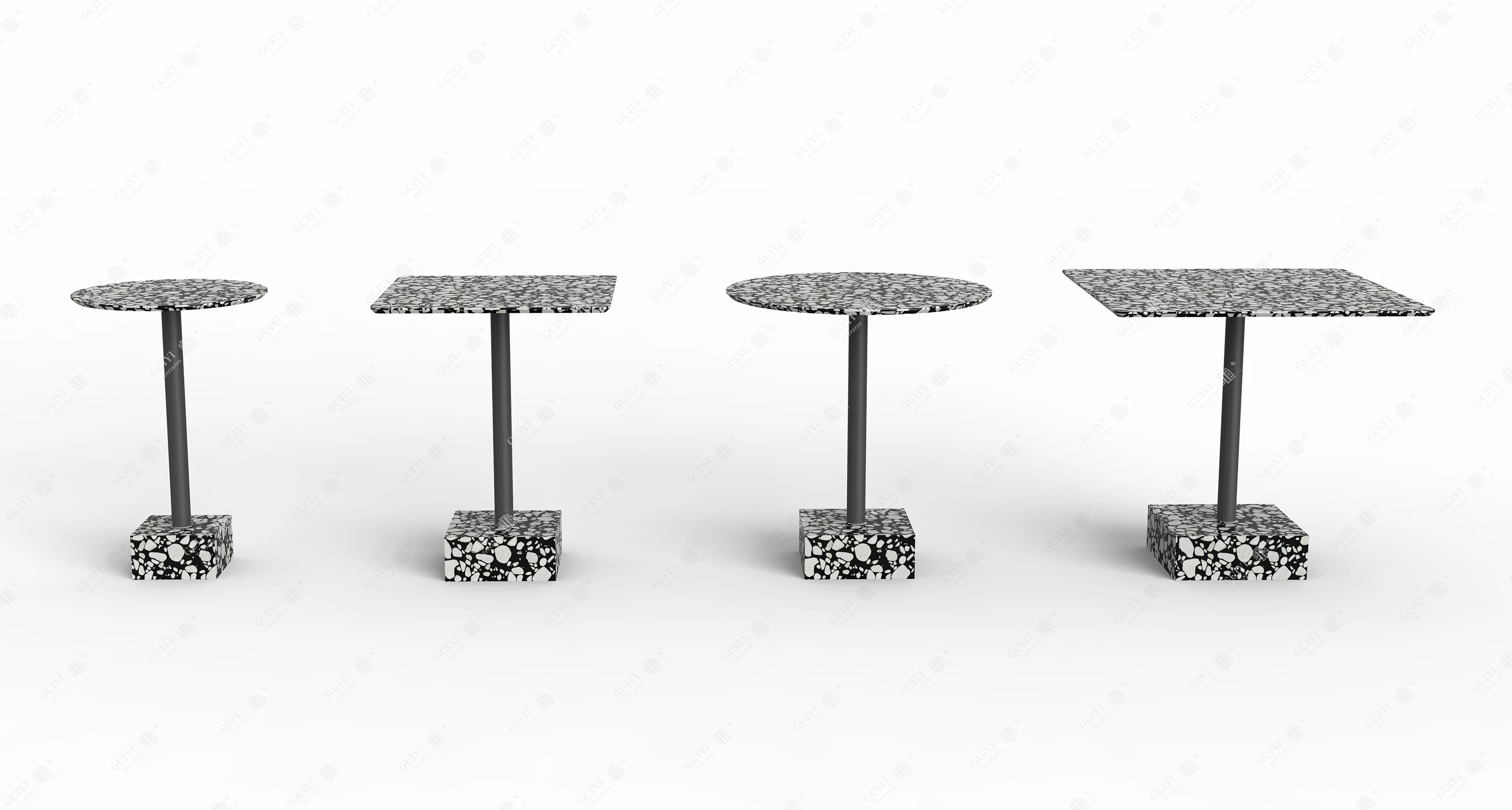 terrazzo table unique design home-type furniture terrazzo exterior ideal of sweden  black and white marble chips