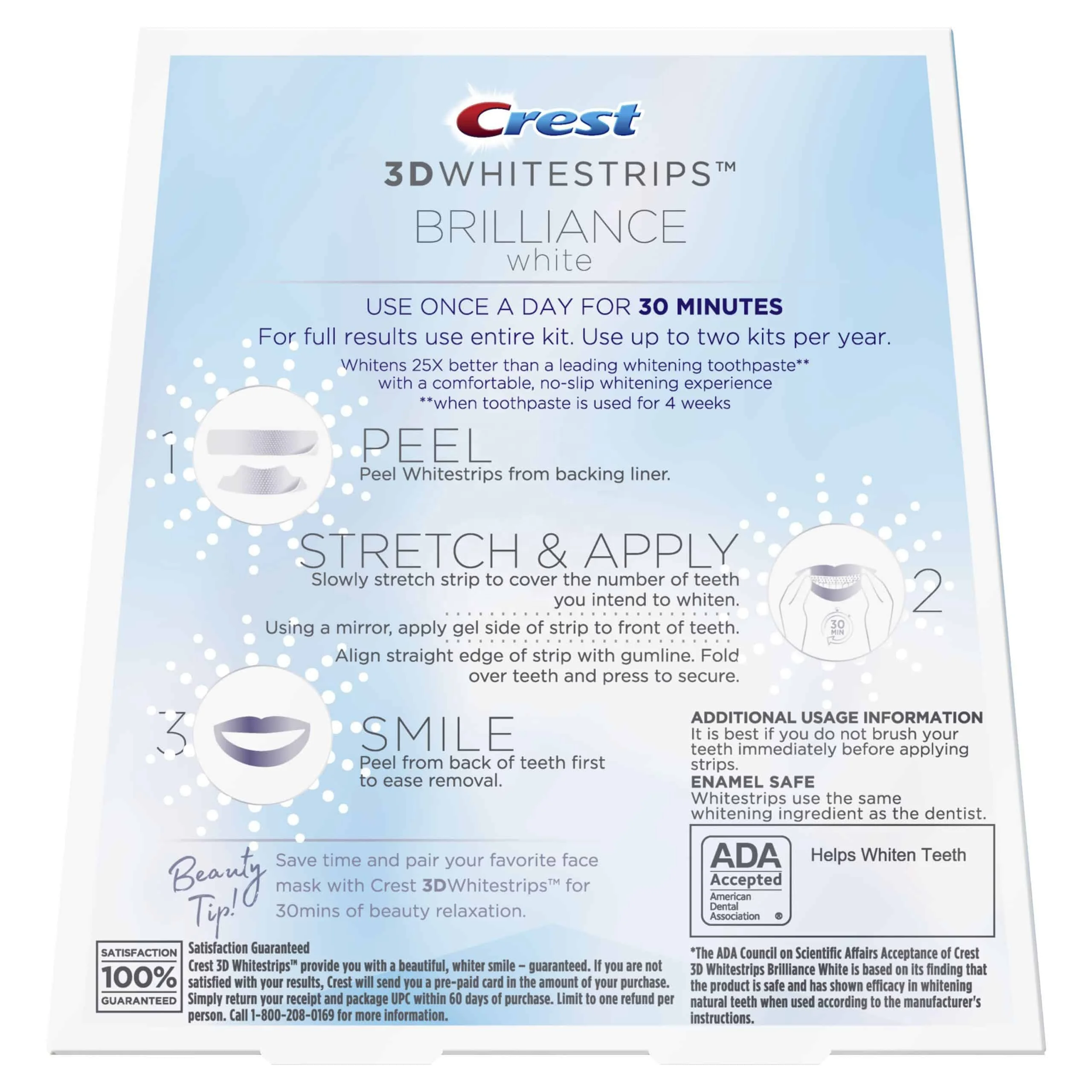 Crest 3D Whitestrips Brilliance White Teeth Whitening Kit
