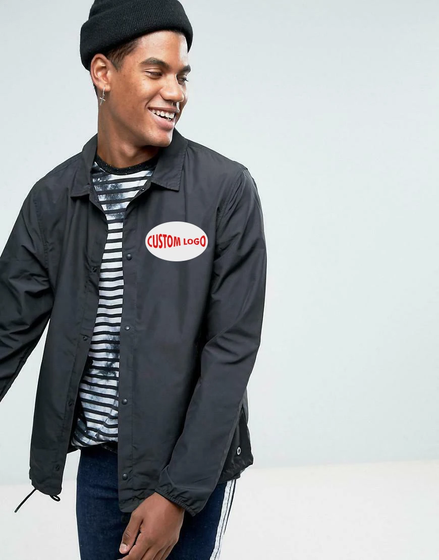 Сделанные на заказ куртки для тренеров с логотипом на заказ куртки для тренеров из нейлона