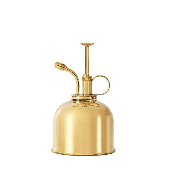 Pure Copper Antique Finished Plant Mister Watering Can Plant Mini Copper Sprayer Bottle With Solid Brass Pump