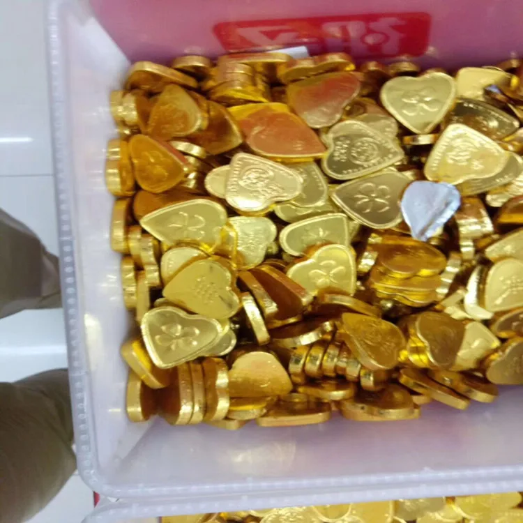 chocolate wrapping aluminium foil paper 5*5cm-50*70cm gold wrapping paper foil