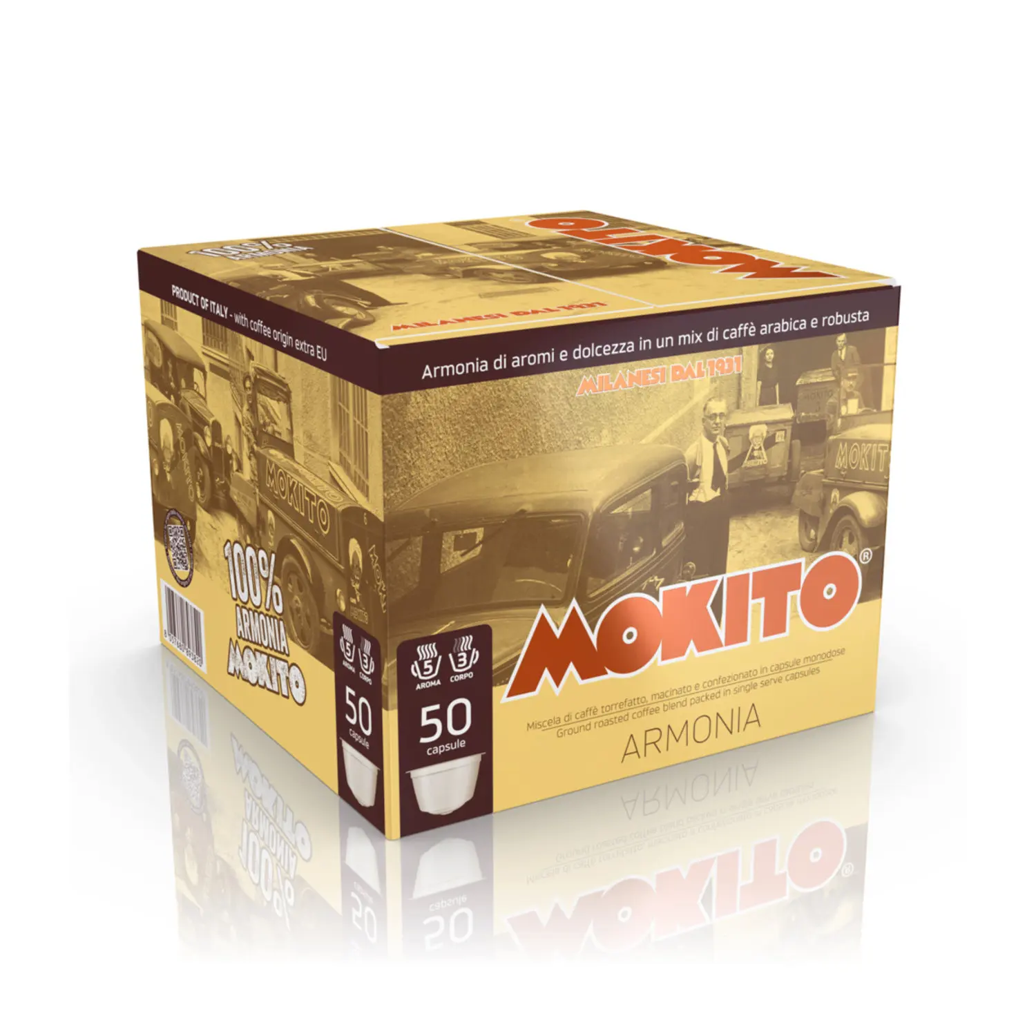 Итальянская смесь арабика и робуста кофе Dolce Gusto комбинированные капсулы-50 капсул