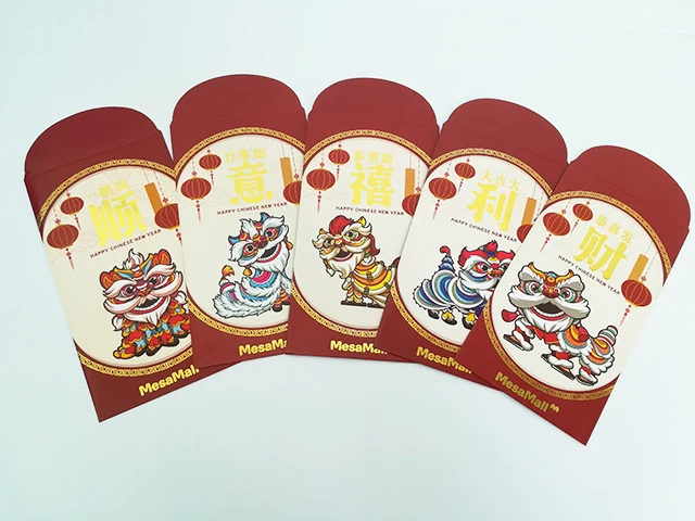 High Quality Customized Design Company Red Packet / Custom Printing Ang Pao for Chinese New Year or Any Festivals