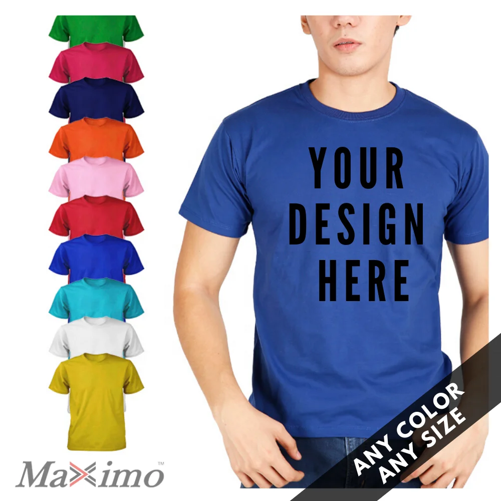 Low Cost High Quality Cotton T Shirt Customized Screen Printing Logo