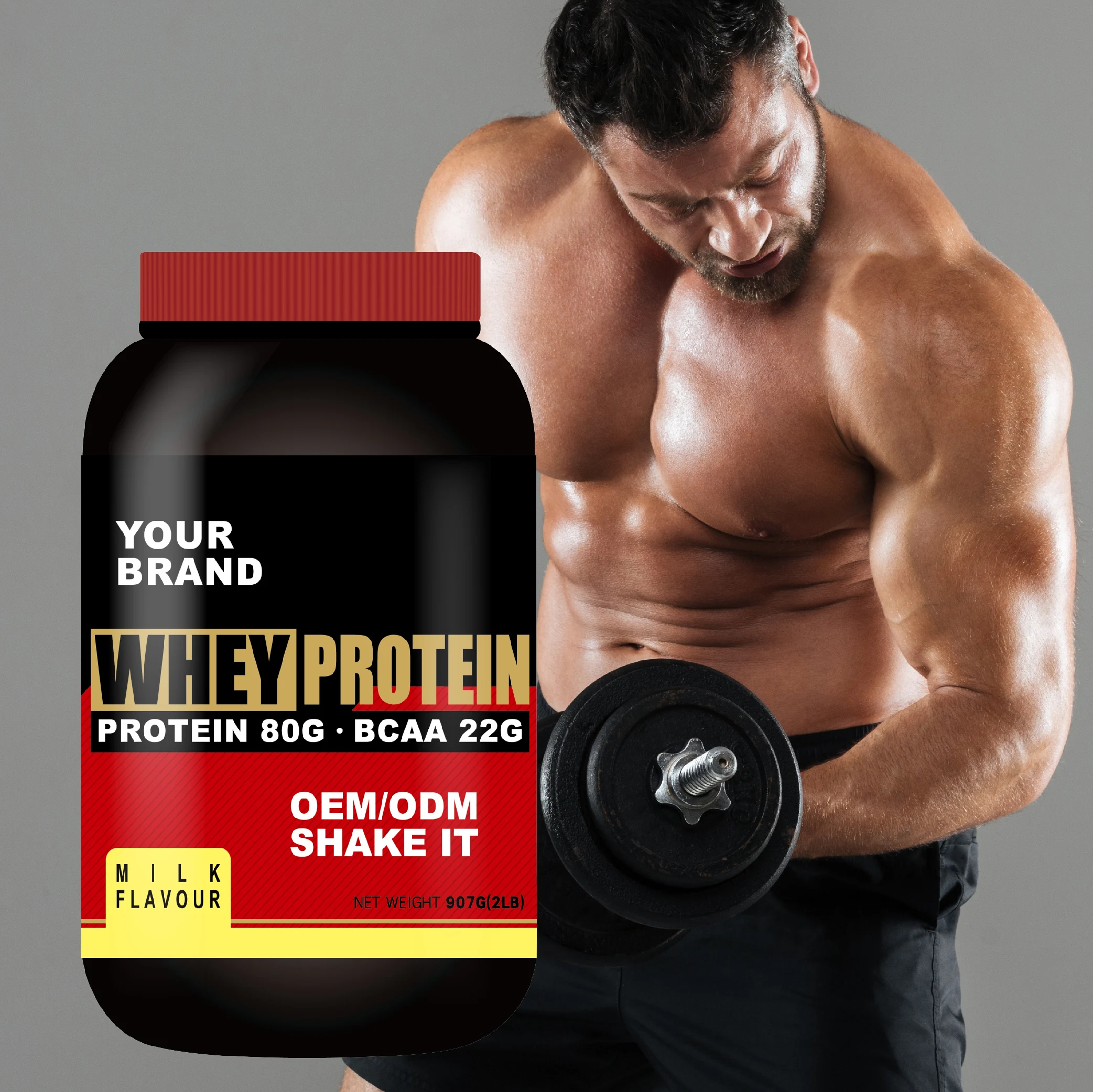 Best Sale american whey protein powder in china Lait Flavour 2lb