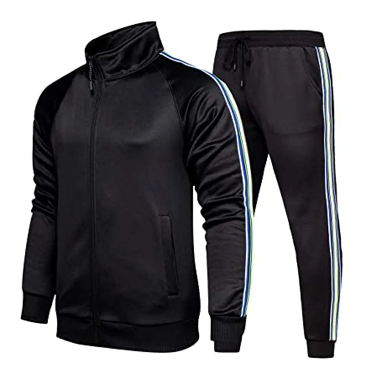 Custom logo mens Plain Workout Crew Neck Sweat Suit Wholesale High Quality Tracksuit Streetwear Mens Sweatsuit sport suit man Se