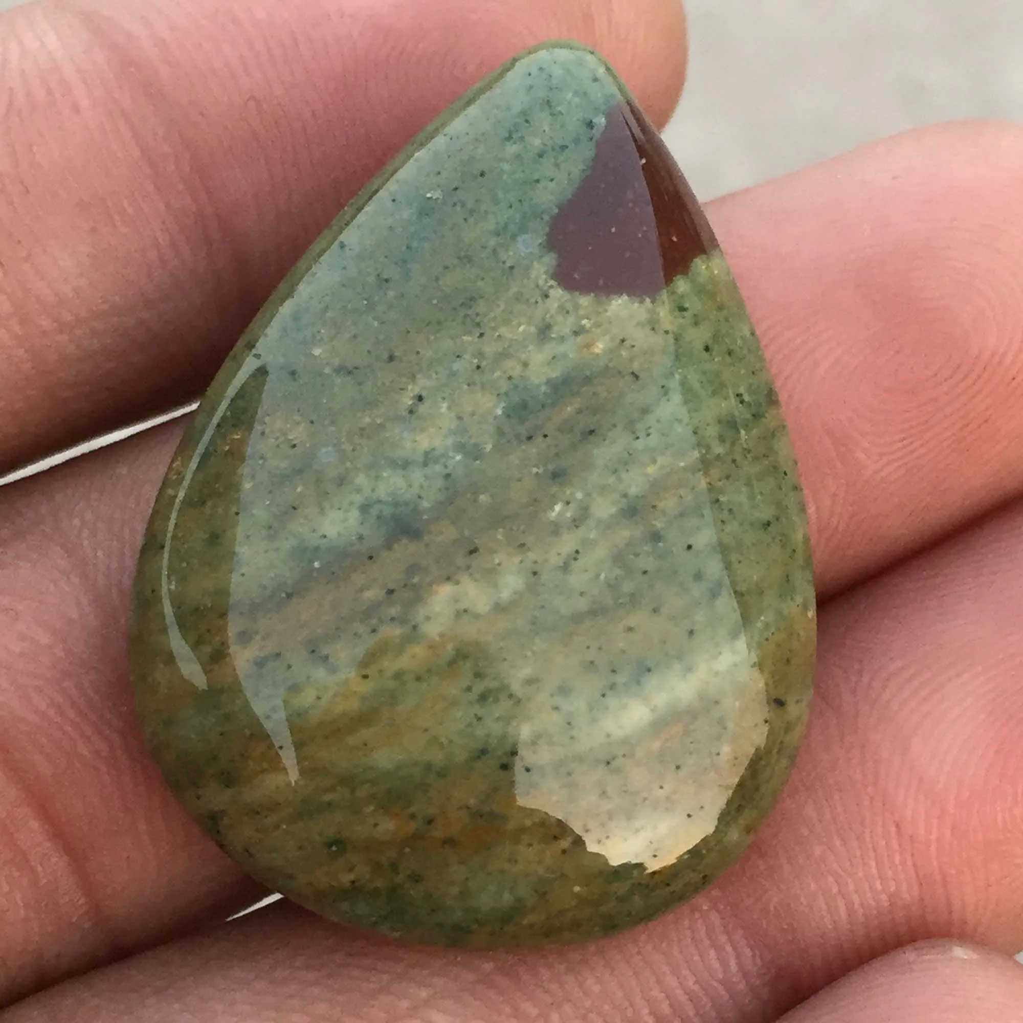  Натуральный камень крови свободный кабошон в форме груши Гладкий полированный драгоценный