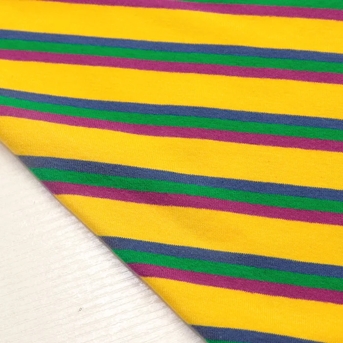 
high quality rib knit fabric 46% viscose 46% cotton 8% spandex stripe rib fabric t-shirt rib knit fabric cotton 