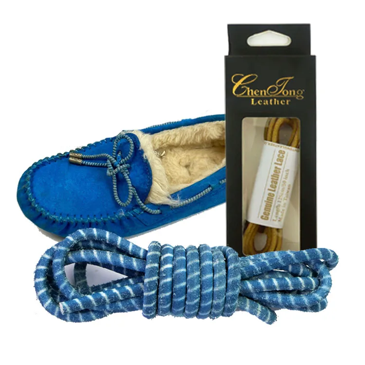 Free sample Premium Stripe Round Shoe Laces For All types Sneakers