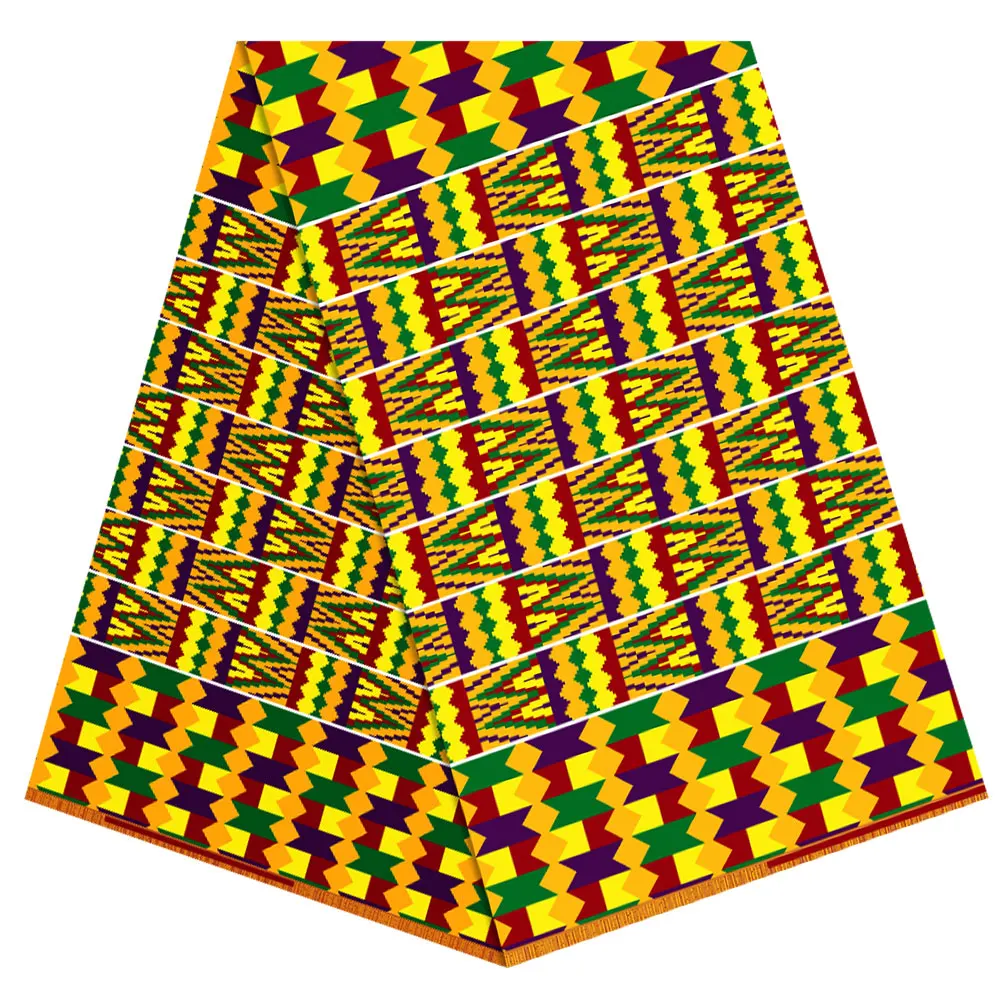 Оптовая продажа 100% хлопок ткань Kente и Kitenge в стиле Гана с Африканским восковым принтом