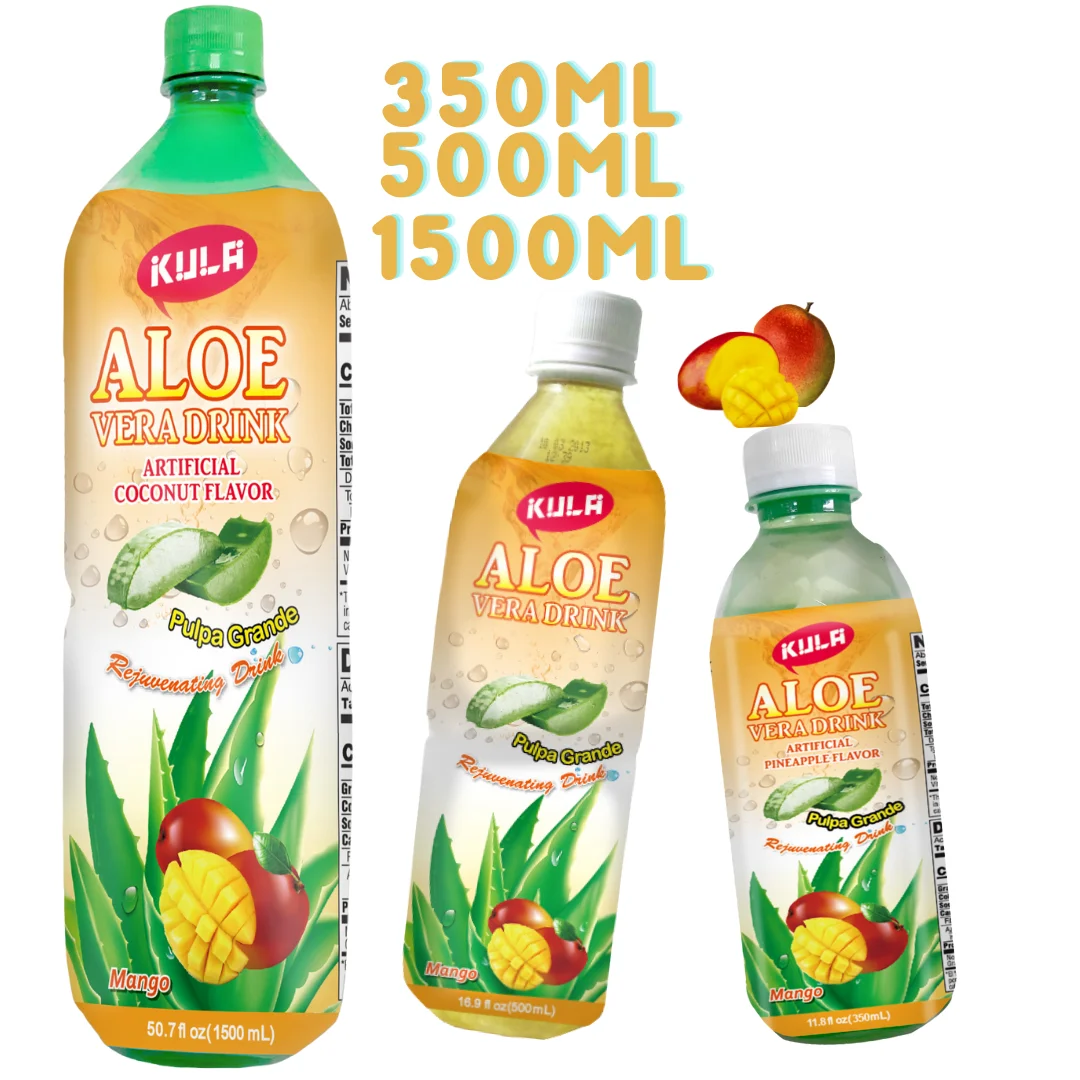 500ML PET Bottles Aloe Vera Drink Peach Flavor
