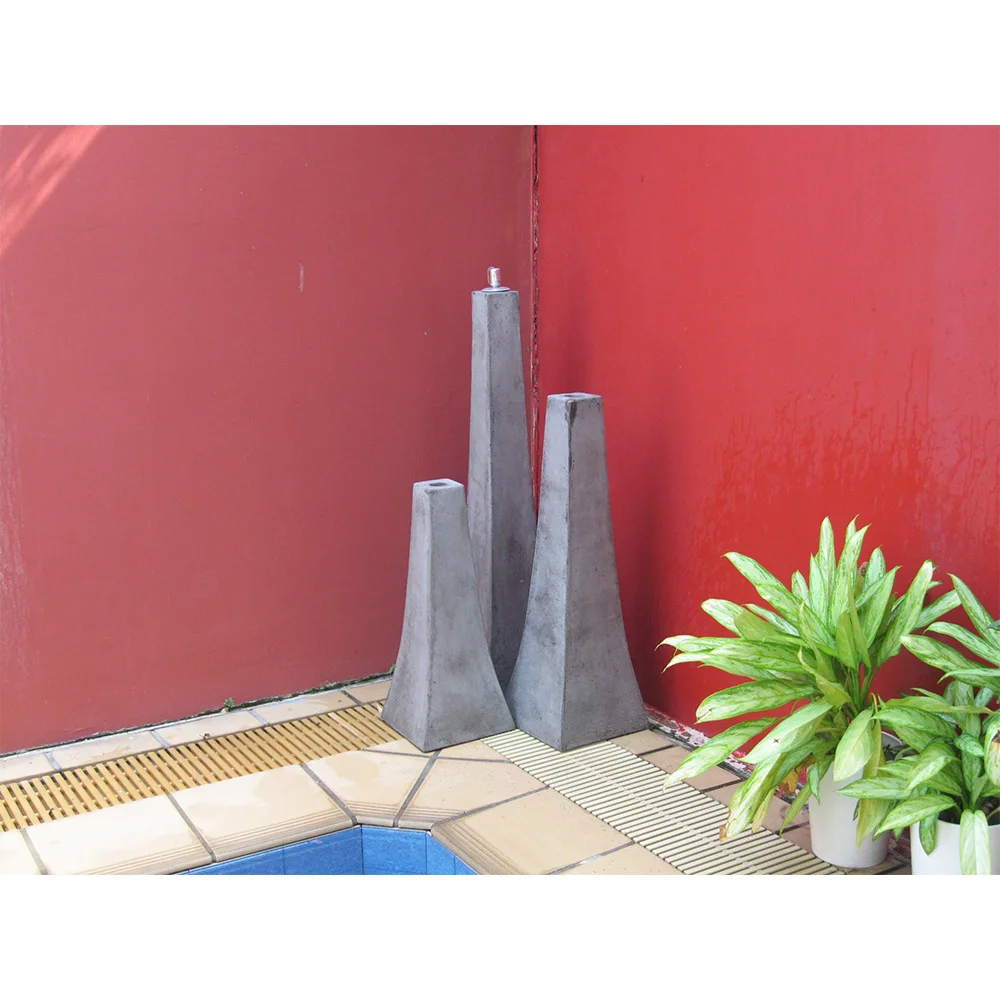 2024 Высококачественная легкая бетонная башня масляная лампа украшение роскошный дизайн домашний садовый пол