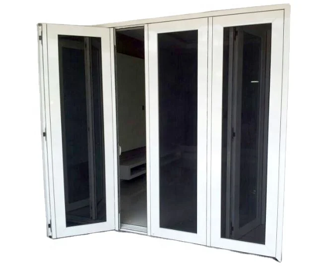 Arxtech low E стеклянная защитная складная дверь из нержавеющей стали с 6-точечным замком