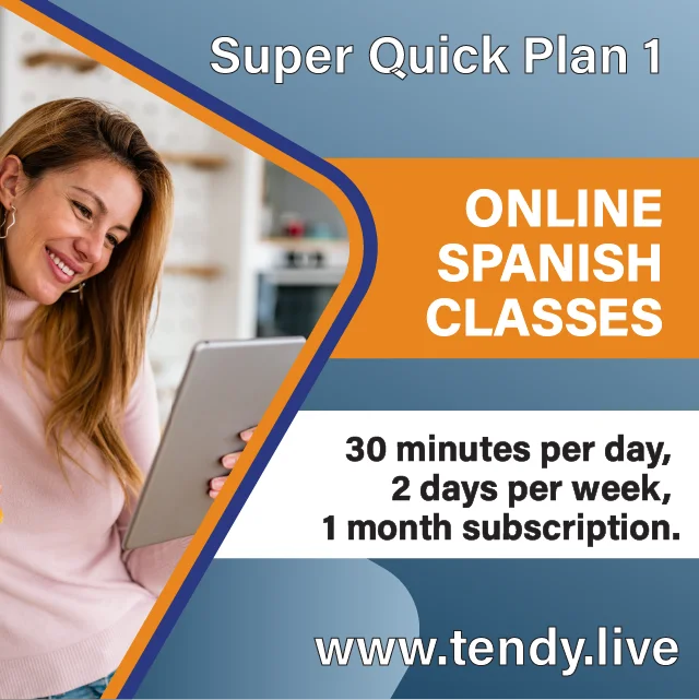 
tendy.live: Online Spanish classes with native-Spanish speaking teachers, ready to teach Spanish. 