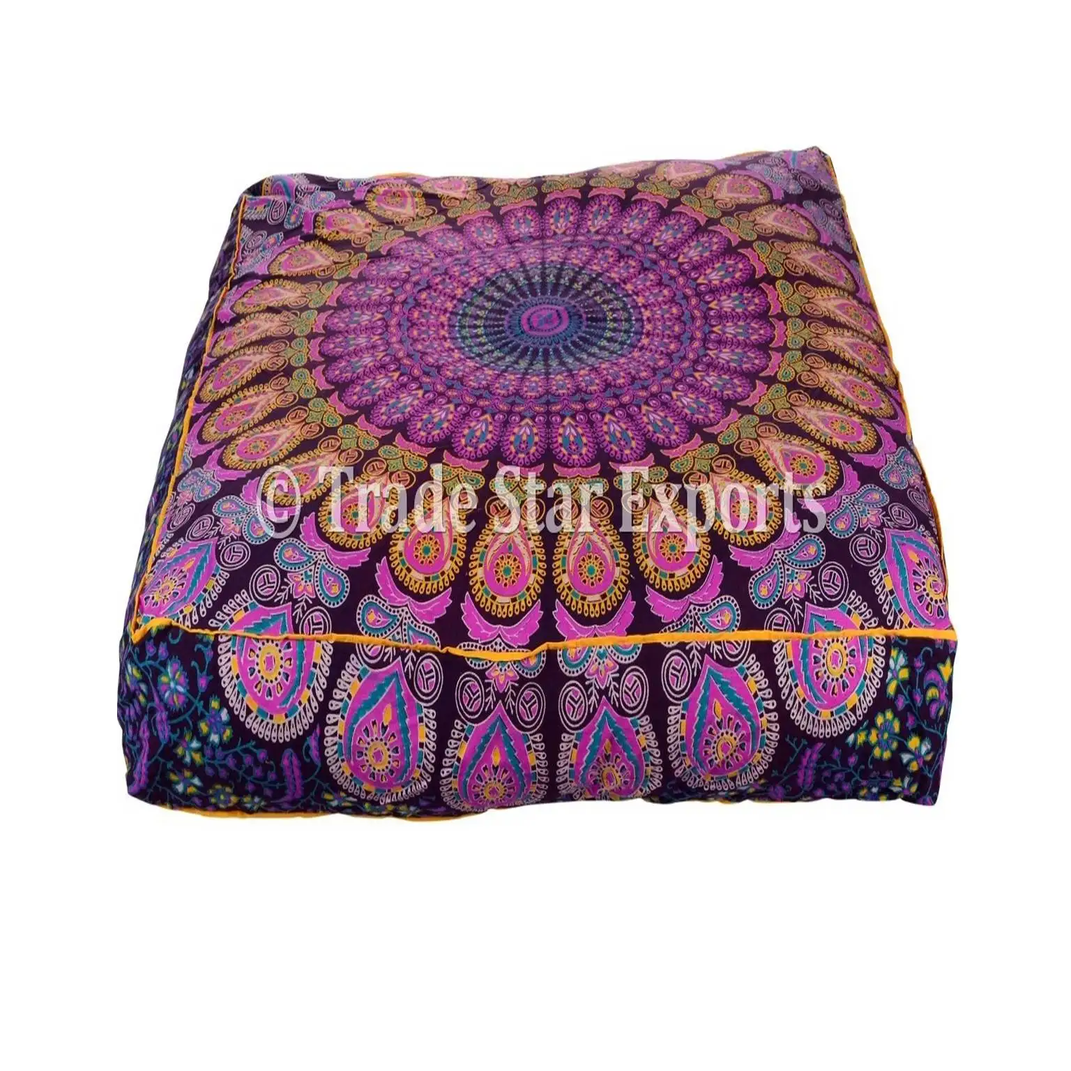 Хлопковая наволочка для кровати с изображением мандалы ручная работа богемная медитация индийская напольная