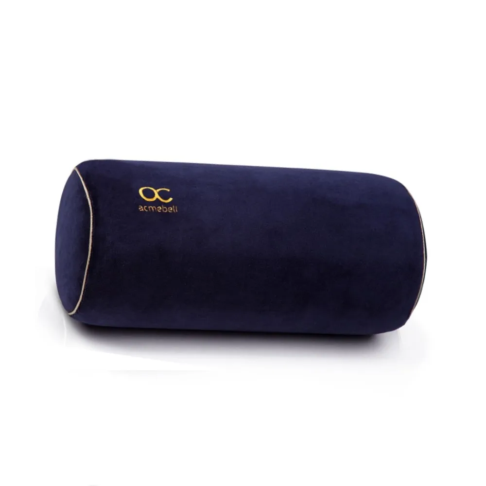 The Best Price of Toffy pillow  for Leg and Neck support in Navy blue Color made from Round Memory Foam Pillow