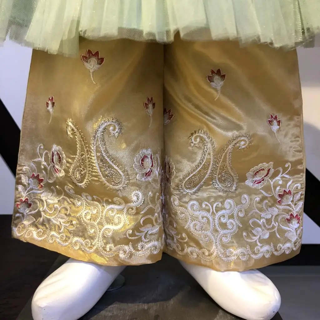 New collection of Golden Flapper frock suit with fancy design new addition in stylish party wear dresses