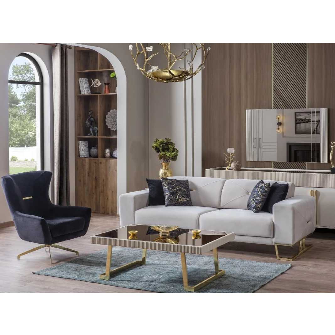 Factory Made Wholesale Contemporary Design Sofa Set Modern Classic Home Furniture Luxurious Turkish Living Room Sofa MADE IN TURKEY OEM FACTORY MADE