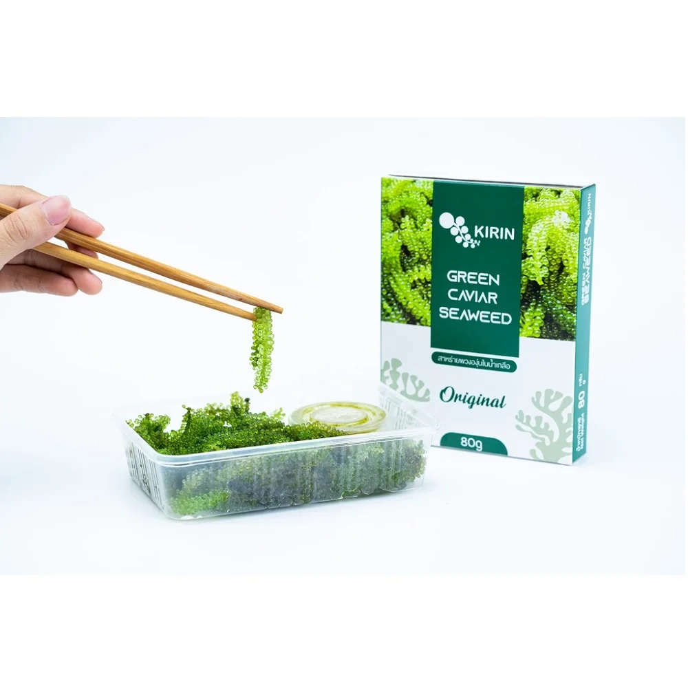 
Organic Fresh Seasoned Sea Grape green caviar with Shelf Life 9 months and Weight 80g 