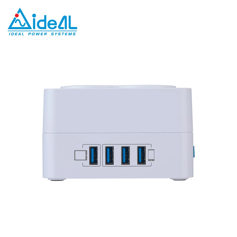 Schuko German outlets surge protector USB 5V/2.4A power strip