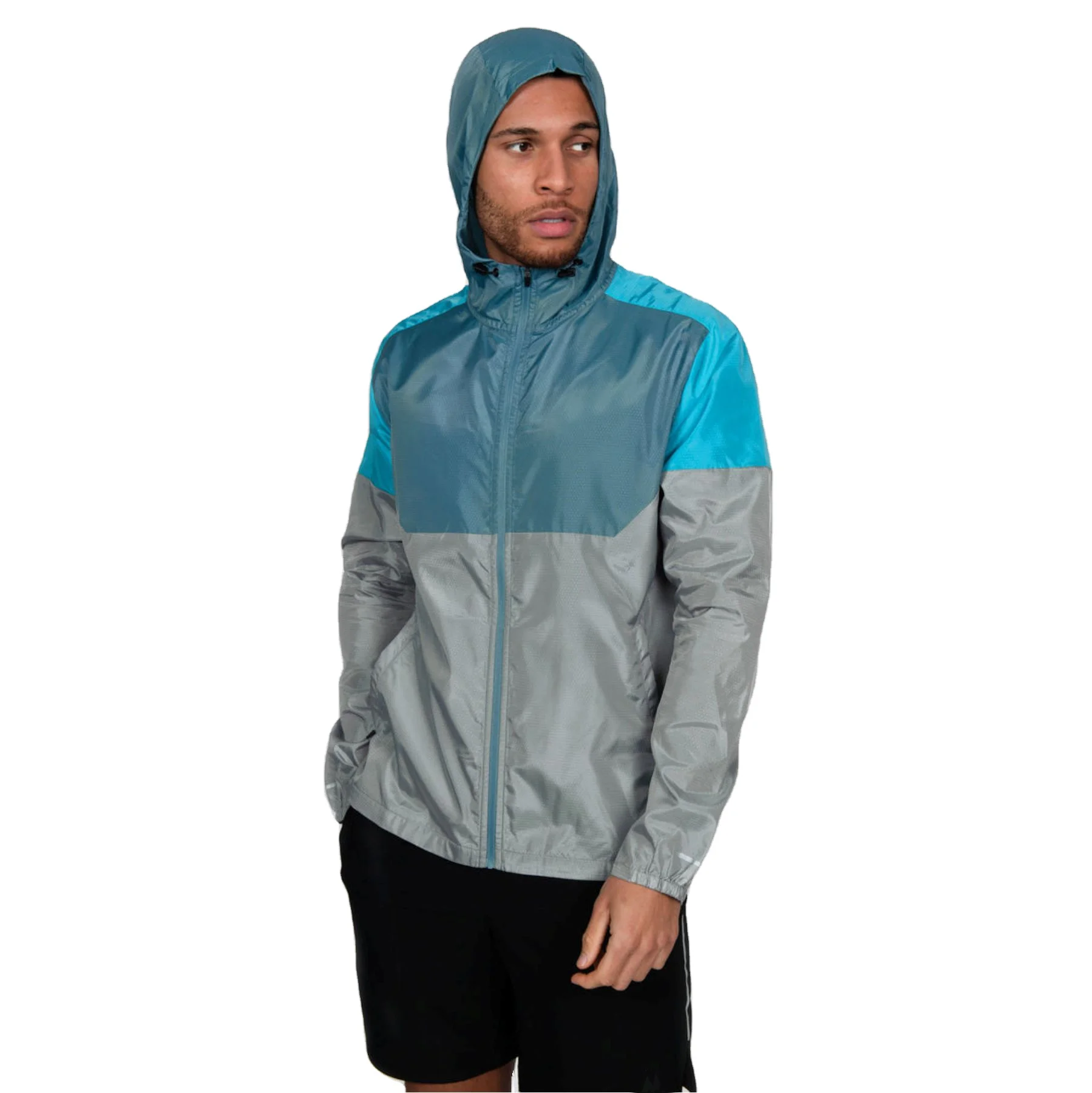 Factory Supply Polyester Nylon Waterproof Custom Mens Jacket Windbreaker