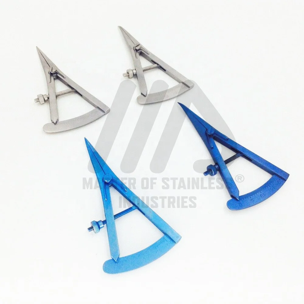 CASTROVIEJO CALIPER Stainless Steel castroviejo caliper measuring eye gauge Orthodontic Castroviejo Bone Measuring Caliper