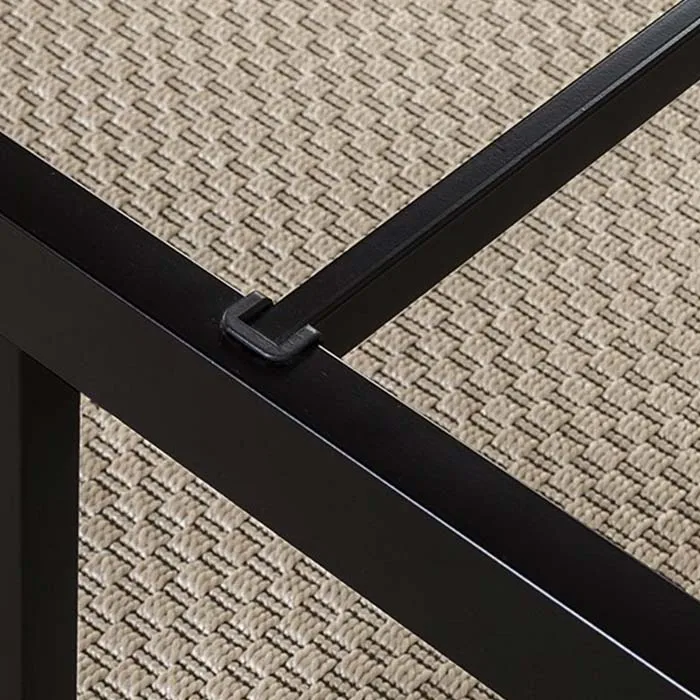 Low Price Matt Brown Metal Platform Bed Base Modern Double Bed Suitable Children Adults Students College Bed Frame Queen Size