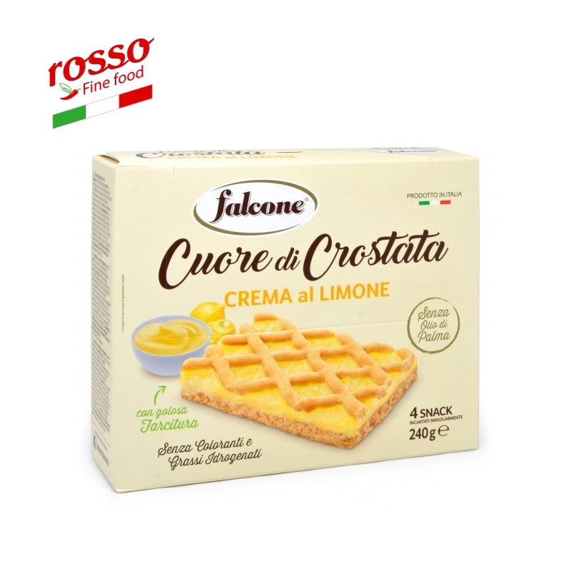 Falcone Crostata with lemon cream 240g (4x 60g) - Made in Italy
