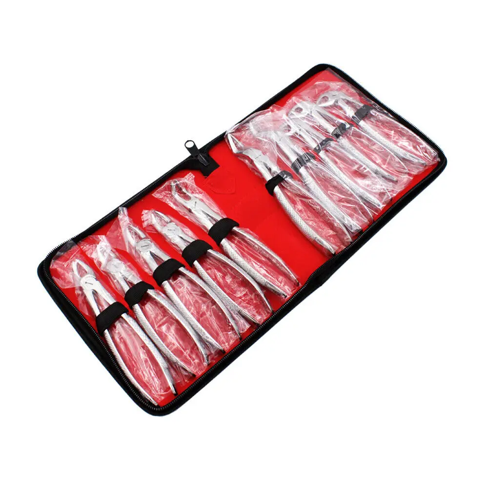Стоматологические Щипцы Для Удаления зубов для взрослых хирургические инструменты удаления 10 шт. в наборе