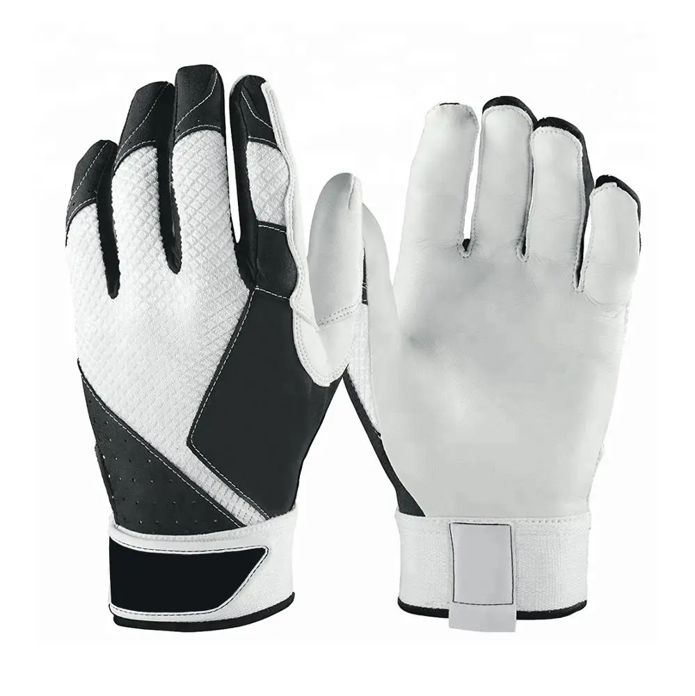 OEM Wholesale Cabretta Leather Best Quality Baseball Batting Gloves Breathable Customized logo Baseball Batting Gloves by Canleo