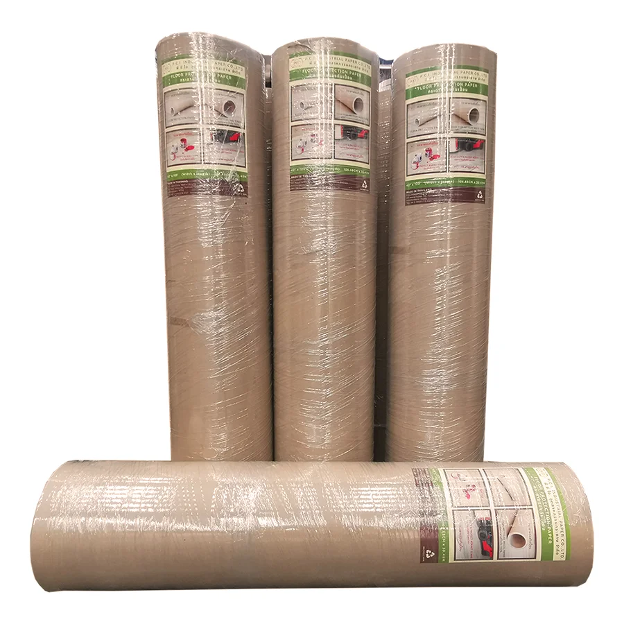 Floor Covering Paper with Uncoated Available to Protect Surfaces from Paint Dripping During Construction