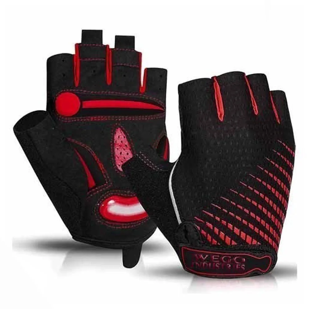 Good Quality Half Finger Gloves Bike Sports Gloves Breathable Racing MTB Bicycle short finger Cycling Gloves for Unisex