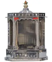 Mandir Best Design Stainless Steel Mandir for home decoration with Custom