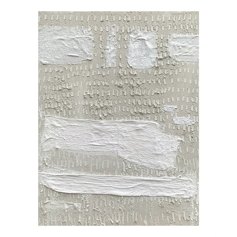 Современное настенное украшение для гостиной, дивана, абстрактная картина маслом ручной работы, настенное искусство, белый минималистичный стиль, картина маслом на холсте