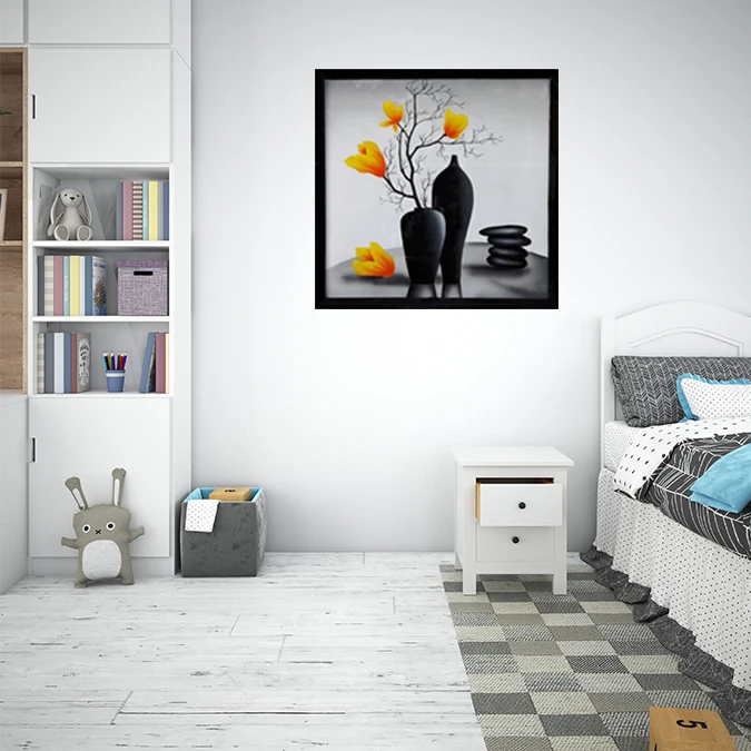 
Modern Lacquer Paintings About Magnolia Flower HML- 009 Made In Viet Nam 