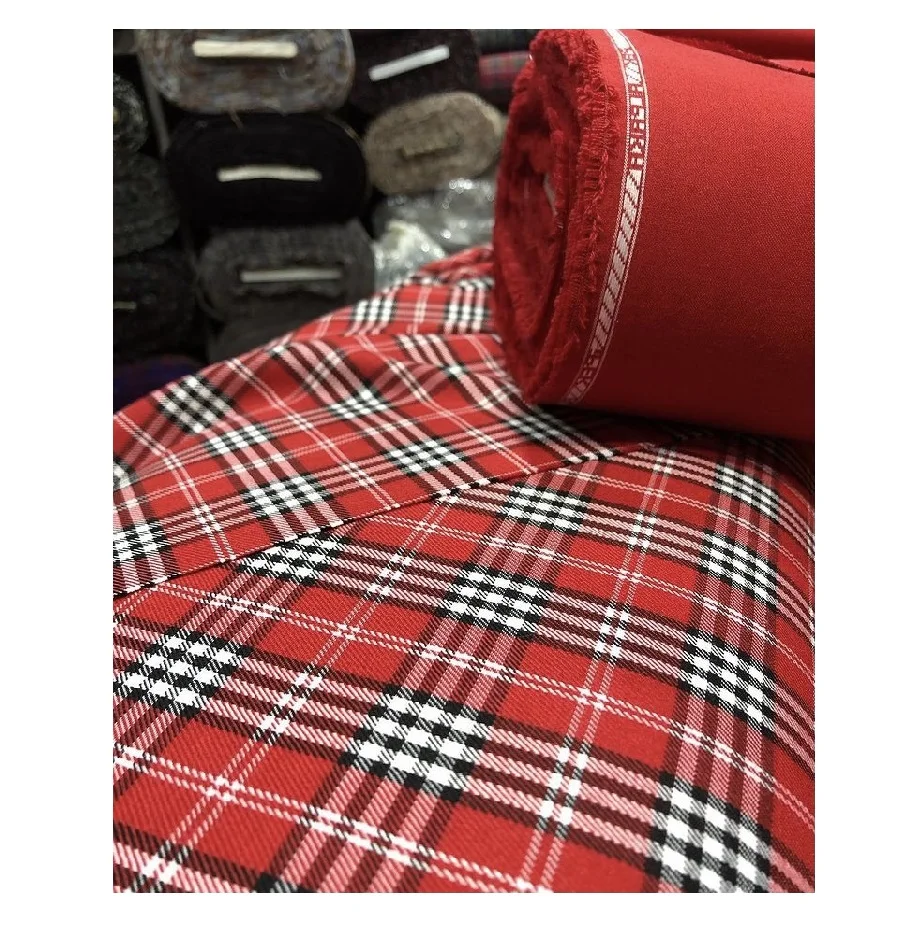 Plain Weave Yarn Dyed Fresco Fabric From Turkey