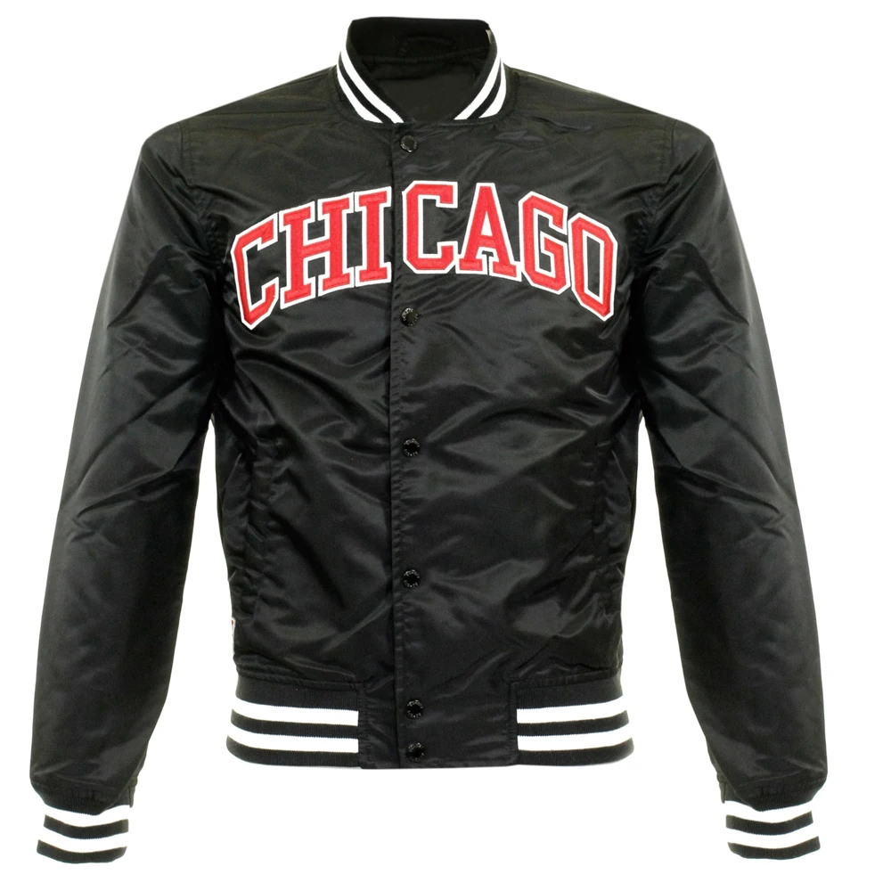 Hot Sale Varsity Jackets Satin Made Button Style Pullover Plus Sized College Men Bomber / Letterman Jackets