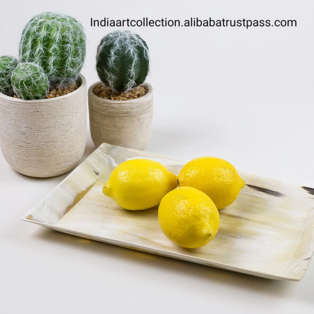 Высококачественный поднос из натурального рога для масла по низкой цене