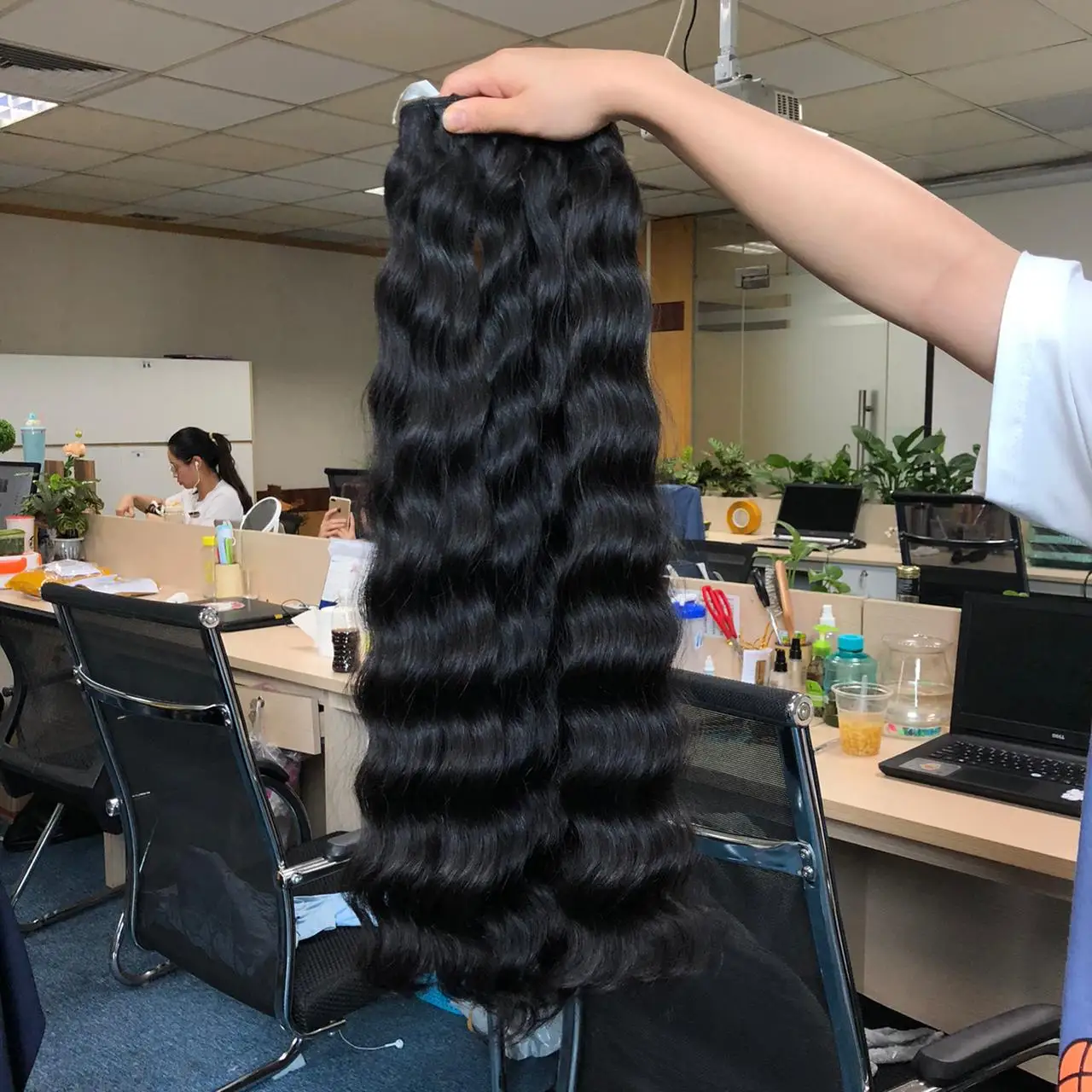  Горячая Распродажа высококачественные необработанные камбоджийские натуральные волосы сырые волнистые пучки