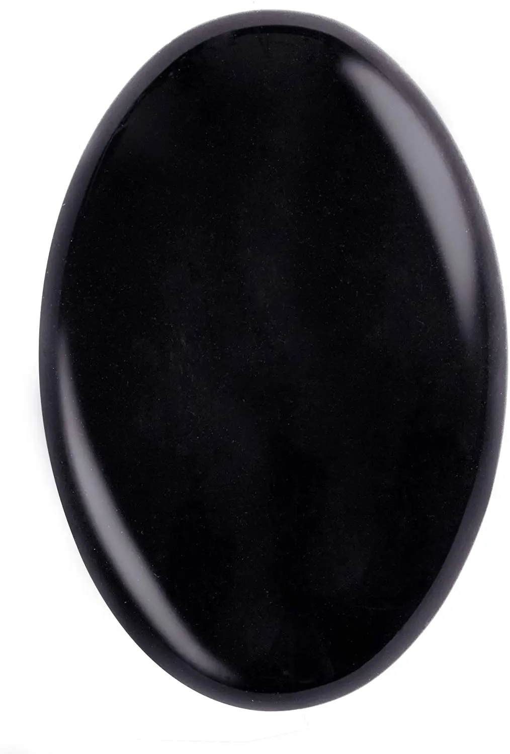 Natural Gemstone Black Obsidian Palm Stone || From Amayra Crystals Exports
