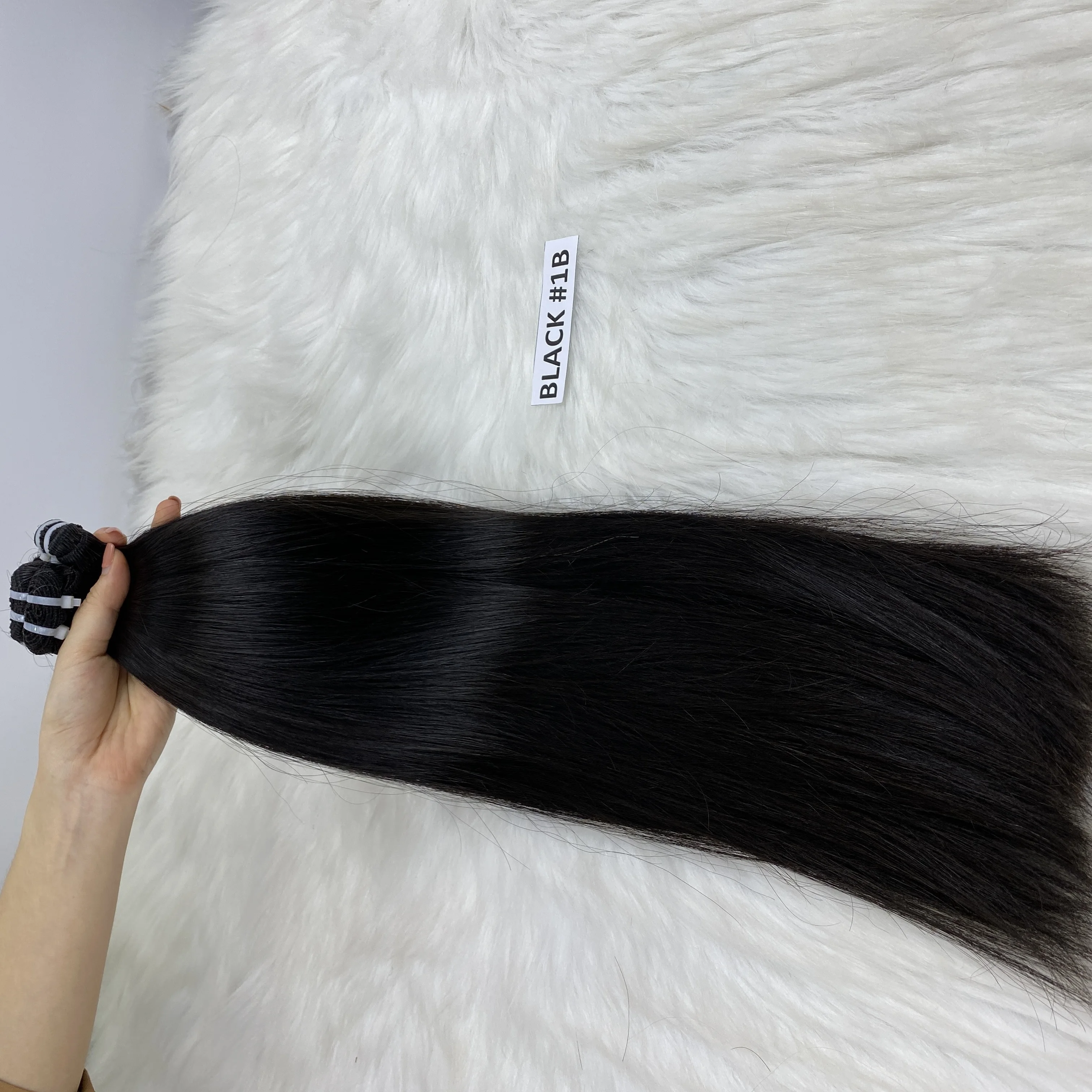  Лидер продаж прямые черные волосы 10 A 12A 32 дюйма вьетнамский поставщик