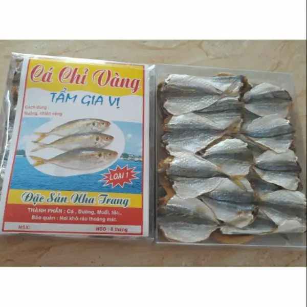 VIETNAMESE HIGH QUALITY SEAFOOD / SUNDRIED YELLOW STRIPE TREVALLY FISH for SALE WITH GOOD PRICE + 84 966722357