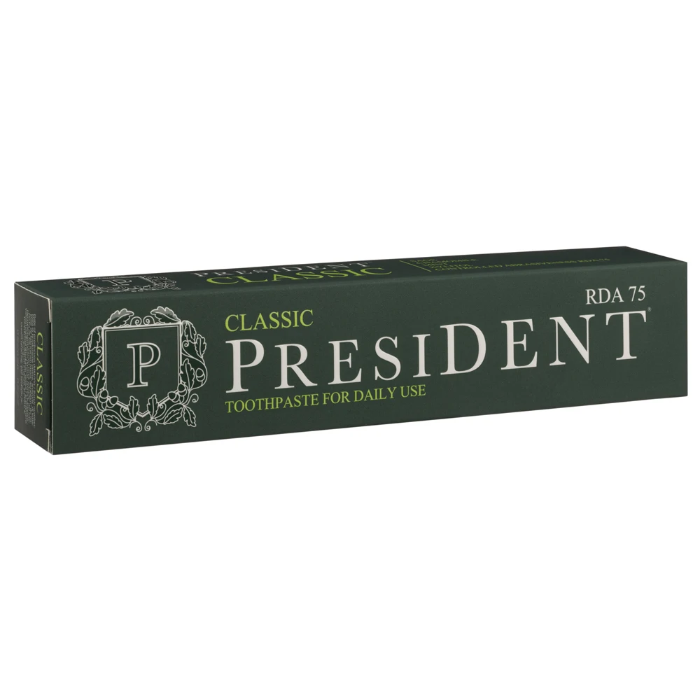 Toothpaste PRESIDENT Classic (75 RDA) 75 ml overseas distributors wanted