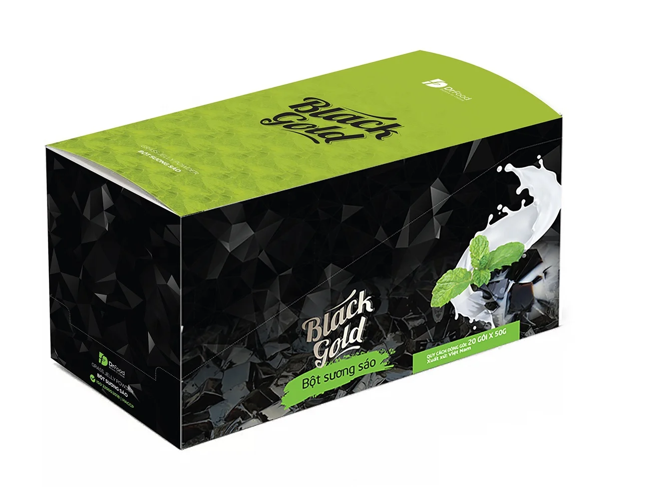 Hotsale product 2022 Grass Jelly Powder grass jelly drink  Custom Printed Logo 10kg, 25kg packing from Vietnam