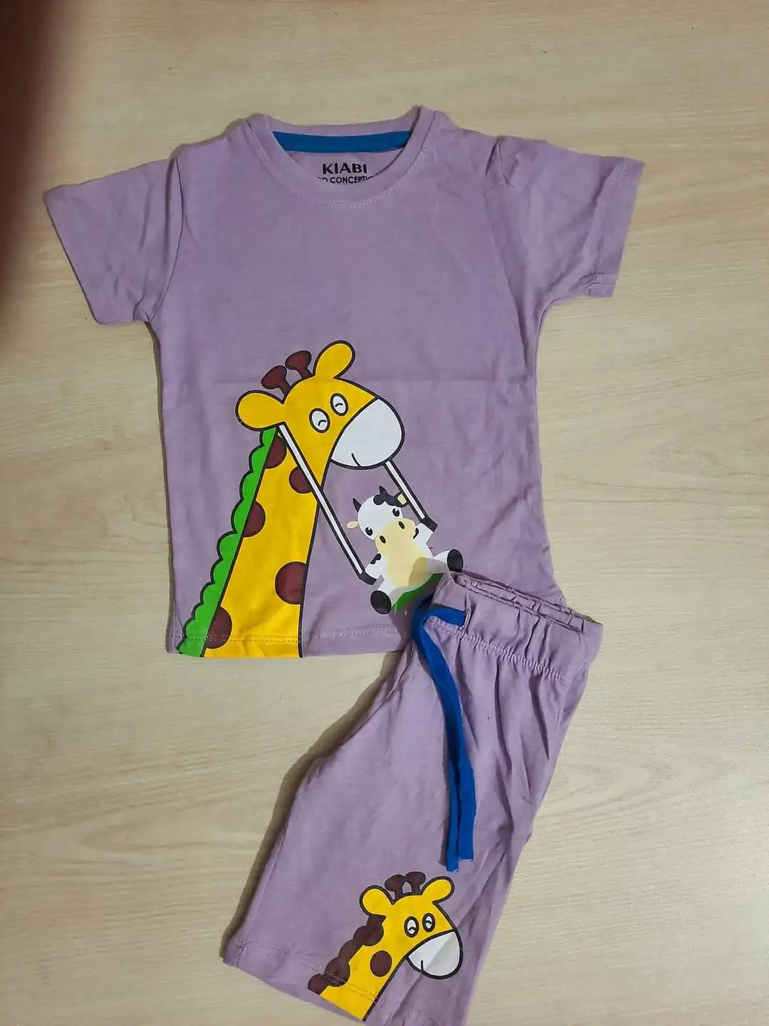 New Design High Quality Custom Printing T shirt And Short Pants 2pcs Set Kids Baby Boys Clothes From Bangladesh