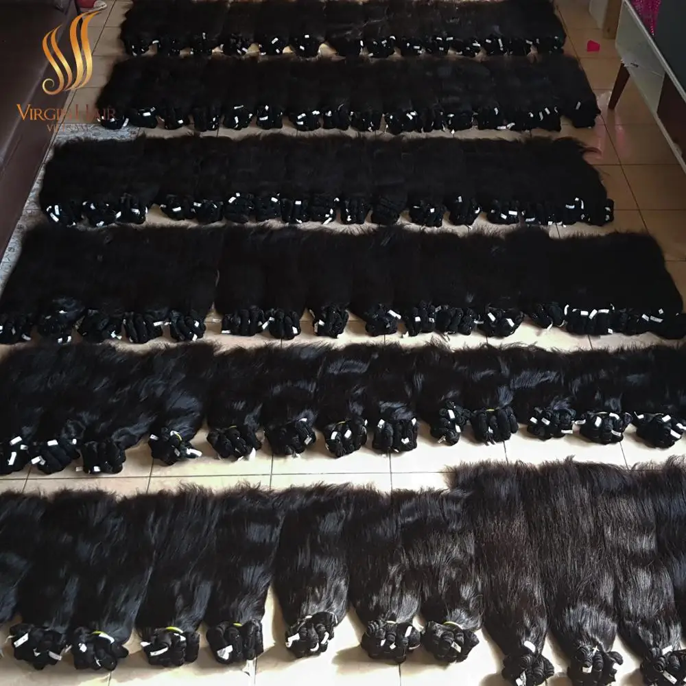 [ NEW HAIR ] Virgin Indian cuticle aligned hair raw unprocessed hair manufactures from Vietnam