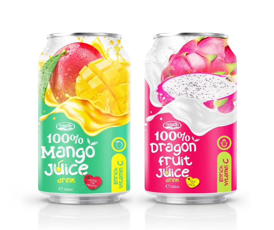 ISO GMP 330ml 100% Healthy Mango Juice 100% Fruit Juice Free Sample Fruit Juice Manufacturer OEM