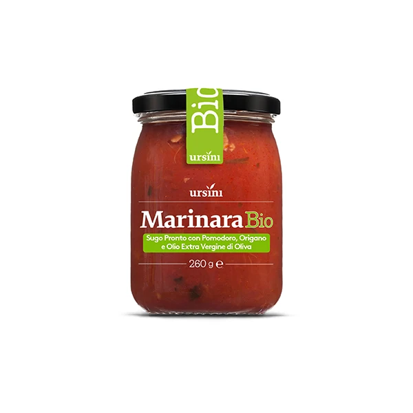Bio Organic Italian Marinara Sauce Tomato and oregano 260g - Ursini