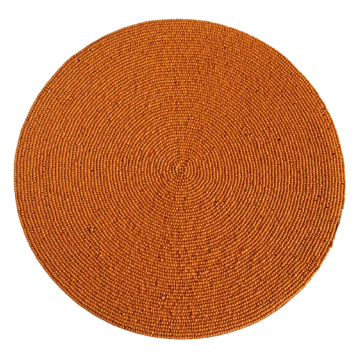 Glass Beaded Round Placemat Tableware Dinning Table Party and Wedding Design Pads